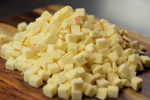 Sweet Potatoes, White (Fresh - Cubes 1/2") 4x5LB bags/case (est 66 1/2c srv/case)
